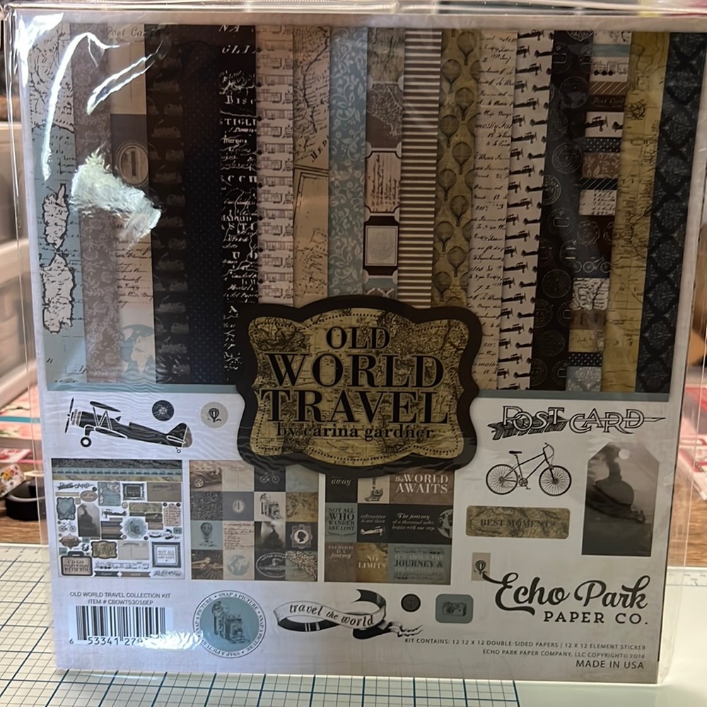 Echo Park Old World Travel Collection Kit. NEW